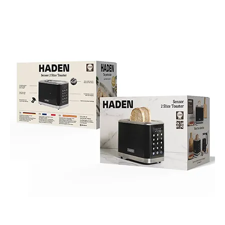 Haden 212948 Touch Screen 2 Slice Toaster - Black