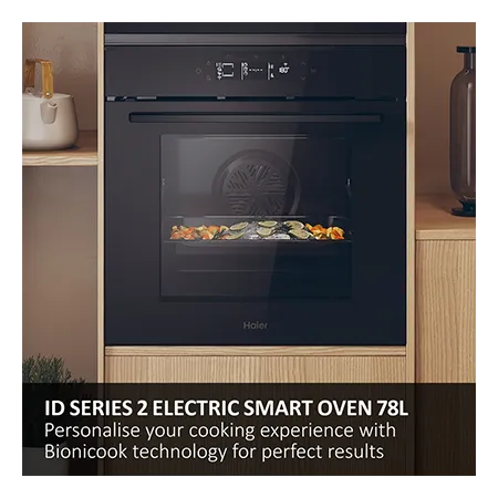 Haier H6ID25G3HTB2 Built-In Electric Single Oven - Black