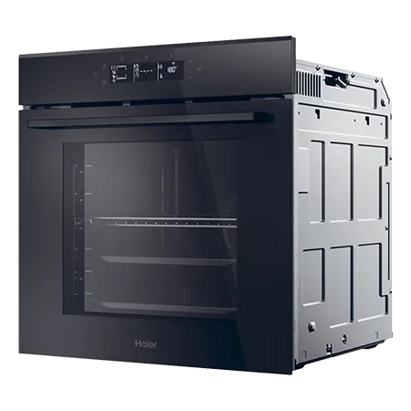 Haier H6ID25G3YTB2 Built-In Electric Single Oven with Pyrolytic Cleaning - Black