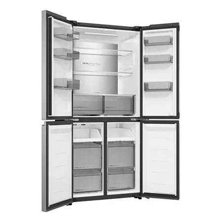 Haier HCR58S18DNMM 60/40 Total No Frost Fridge Freezer - Inox