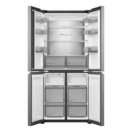 Haier HCR58S18DNMM 60/40 Total No Frost Fridge Freezer - Inox