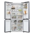 Haier HCR5919EHMB 90cm Freestanding American Fridge Freezer
