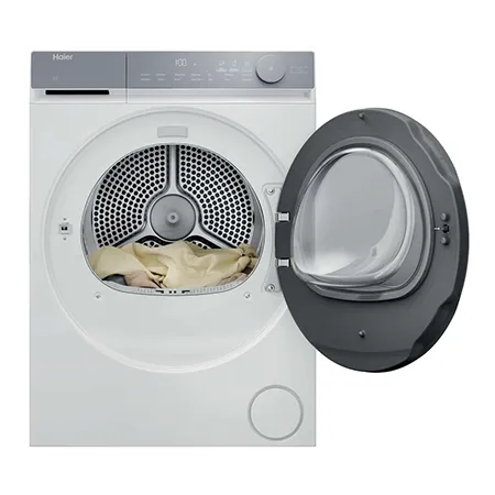 Haier HD90-C367U1-UK Freestanding 9kg Heat Pump Tumble Dryer, White