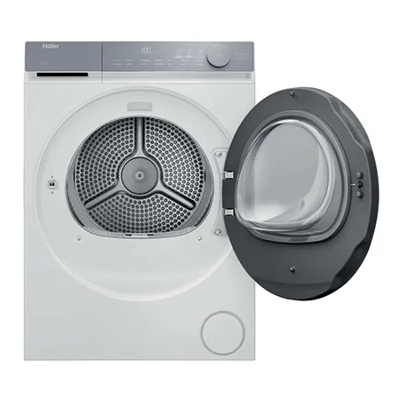 Haier HD90-C367U1-UK Freestanding 9kg Heat Pump Tumble Dryer, White