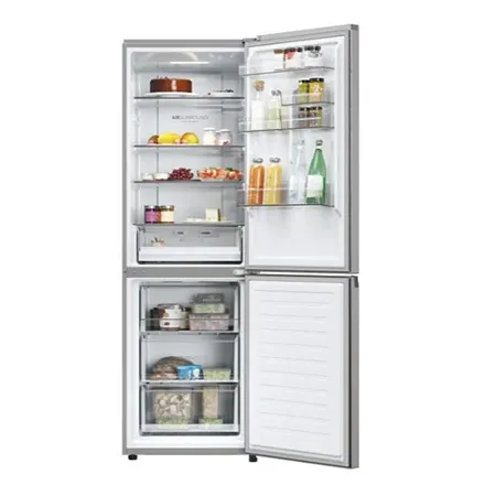 Haier HDPR3618DNPK 355L Total No Frost Fridge Freezer - Stainless Steel