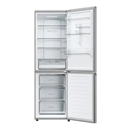 Haier HDPR3618DNPK 355L Total No Frost Fridge Freezer - Stainless Steel