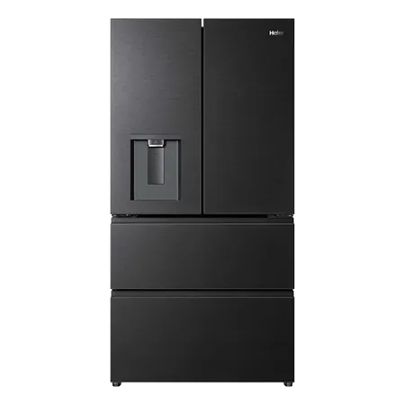 Haier HFR59F18CWMB French Door Style Fridge Freezer - Black