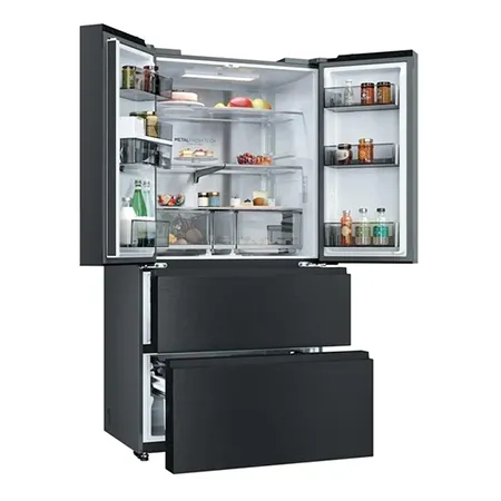 Haier HFR59F18CWMB French Door Style Fridge Freezer - Black