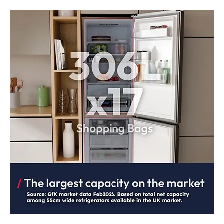 Haier HONCQ3T518ENTK Total No Frost Fridge Freezer - Black