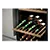 Haier HWS201GDFH1K 201 Bottle Dual Zone Wine Cooler - Black Glass
