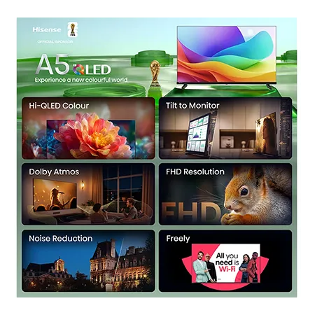 Hisense 32A5STUK 32" Hi-QLED Full HD Smart TV - Black