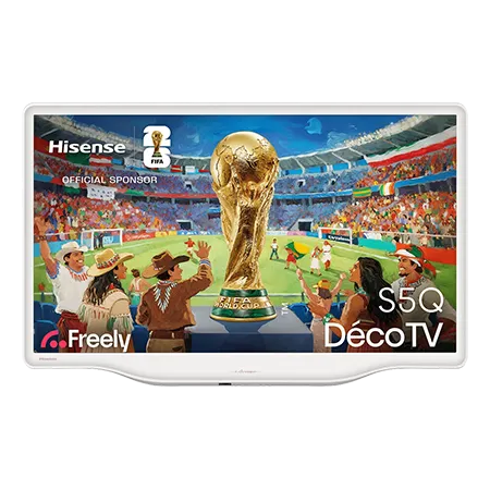 Hisense 32S5QTUK 32"Deco Hi-QLED Ultra HD AI Smart TV - White
