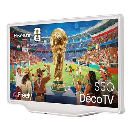 Hisense 32S5QTUK 32"Deco Hi-QLED Ultra HD AI Smart TV - White