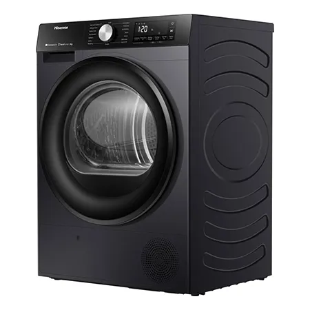 Hisense DH3S802BB3 WiFi-enabled 8kg Heat Pump Tumble Dryer - Black