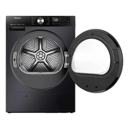 Hisense DH3S802BB3 WiFi-enabled 8kg Heat Pump Tumble Dryer - Black