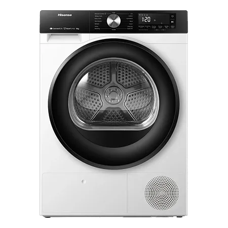Hisense DH3S802BW3 WiFi-enabled 8kg Heat Pump Tumble Dryer - White