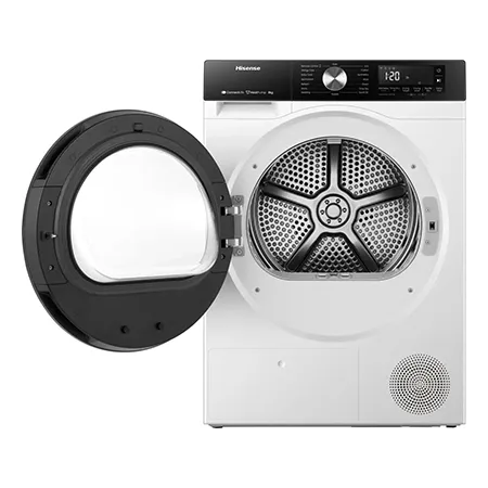 Hisense DH3S802BW3 WiFi-enabled 8kg Heat Pump Tumble Dryer - White