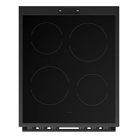 Hisense HDCEC5C10B 50cm Double Oven Electric Cooker with Ceramic Hob - Black