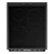 Hisense HDCEC5C10B 50cm Double Oven Electric Cooker with Ceramic Hob - Black