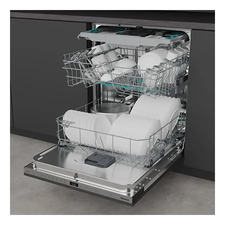 Hisense HV663A60UK Full-Size Fully Built in Dishwasher -Stainless Steel