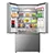 Hisense RF815N4SESE Total No Frost Plumbed American Fridge Freezer - Silver