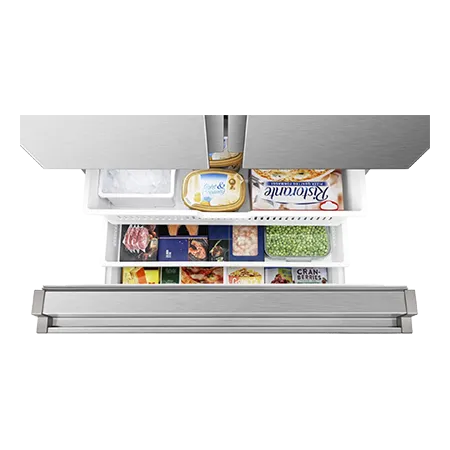 Hisense RF815N4SESE Total No Frost Plumbed American Fridge Freezer - Silver