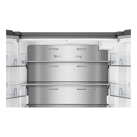 Hisense RF815N4SESE Total No Frost Plumbed American Fridge Freezer - Silver