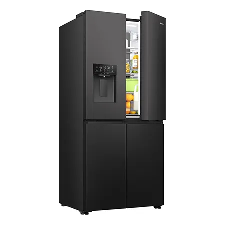 Hisense RQ5P470SYFD Total No Frost American Fridge Freezer - Black