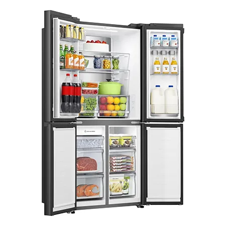 Hisense RQ5P470SYFD Total No Frost American Fridge Freezer - Black