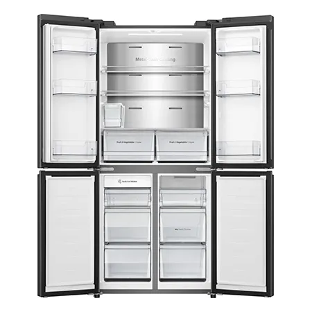 Hisense RQ5P470SYFD Total No Frost American Fridge Freezer - Black