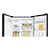 Hisense RS694N4TBE 91cm American Style Fridge Freezer Water and ice dispenser - non plumbed