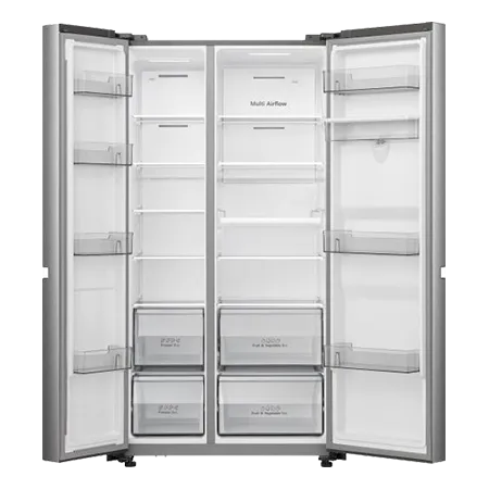 Hisense RS840N4WCE 60/40 91cm Frost Free American Fridge Freezer - Stainless Steel