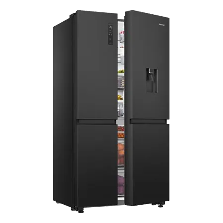 Hisense RS840N4WFE 60/40 91cm Frost Free American Fridge Freezer - Black Stainless Steel