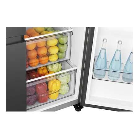 Hisense RS840N4WFE 60/40 91cm Frost Free American Fridge Freezer - Black Stainless Steel