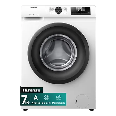 Hisense WF1Q7021BW 7kg 1200 Spin, Steam Washing Machine - White