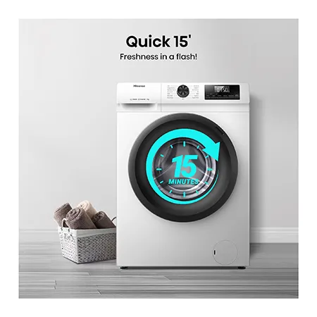 Hisense WF1Q7021BW 7kg 1200 Spin, Steam Washing Machine - White