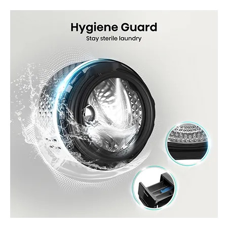Hisense WF3S1043BB3 10.5kg 1400 Spin Steam Washing Machine - Black