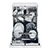 Hoover HFP4C7E0W-80 Freestanding Full Size Dishwasher - White