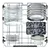 Hoover HFP4C7E0W-80 Freestanding Full Size Dishwasher - White