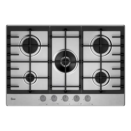 Hoover HGH75WC3X 75cm Gas Hob - Stainless Steel
