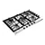 Hoover HGH75WC3X 75cm Gas Hob - Stainless Steel