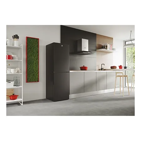 Hoover HVT3CLECKIHB-1 Freestanding Low Frost Fridge Freezer, 50/50, Black