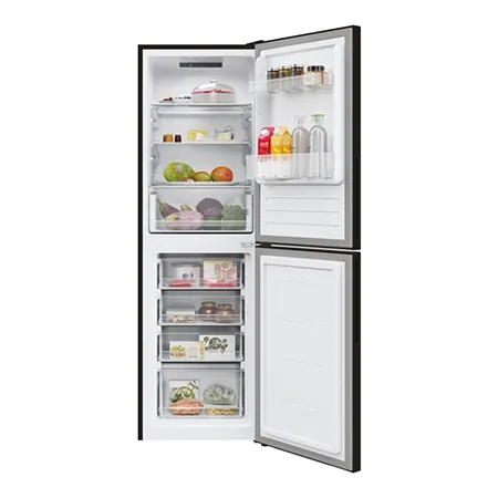 Hoover HVT3CLECKIHB-1 Freestanding Low Frost Fridge Freezer, 50/50, Black