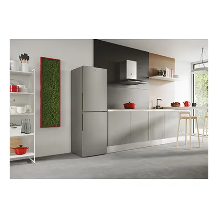 Hoover HVT3CLECKIHS-1 Freestanding Low Frost Fridge Freezer, 50/50, Stainless Steel