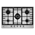 Hoover HGH75WC3X 75cm Gas Hob - Stainless Steel