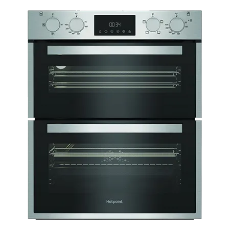 Hotpoint DUH10DIX 59.4cm Built In Electric Double Oven - Stainless Steel