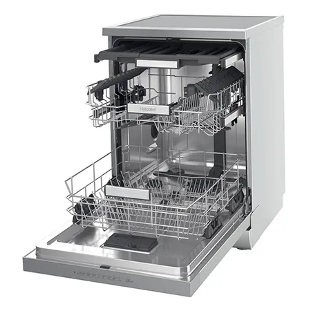 Hotpoint H7FHP43XUK Freestanding Dishwasher - Inox - 15 Place Settings