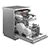 Hotpoint H8FHP51XUK Dishwasher in Stainless Steel  - 15 Place Settings