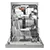 Hotpoint H8FHP51XUK Dishwasher in Stainless Steel  - 15 Place Settings