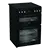 Hotpoint HDE6VDC2B1 60cm Double Oven Electric Cooker with Ceramic Hob - Black